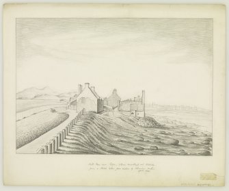 Edinburgh, Portobello, Joppa Salt Pans.
Sketch of Salt Pans.
Titled: 'Salt Pans near Joppa, between Musselburgh and Portobello from Sketch taken from Nature by Alexander Archer. April 1840'.