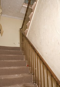 Interior view of Ladyfield West, Dumfries. View of main staircase