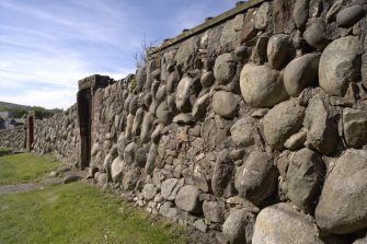 General view of garden wall.