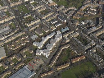 General oblique aerial view centred on the Hillside area, taken from the SW.