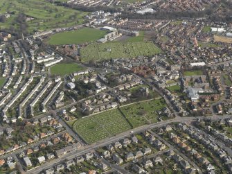 General oblique view centred on Liberton village, taken from the WNW.