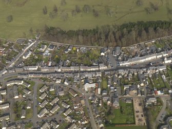 Oblique aerial view of the town, taken from the SW.