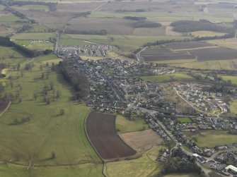 General oblique aerial view of the town, taken from the N.