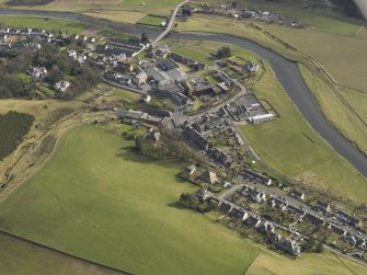 General oblique aerial view centred on the village, taken from the NW.