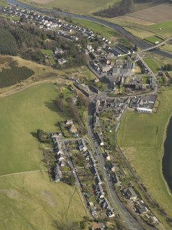 General oblique aerial view centred on the village, taken from the W.
