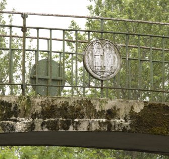 Detail of roundel and railings