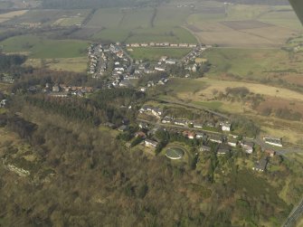 General oblique aerial view centred on the village, taken from the SSE.