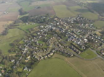 General oblique aerial view centred on the village, taken from the WNW.