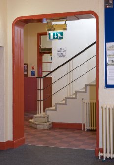 Detail of entrance to main hallway in Arts Guild Theatre, Campbell Street, Greenock.