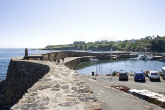 S wall of harbour, view from NE