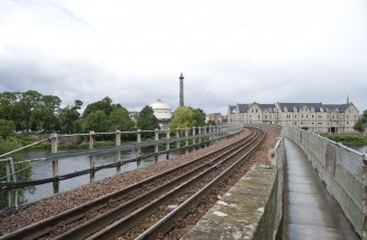 Bridge deck. View from E