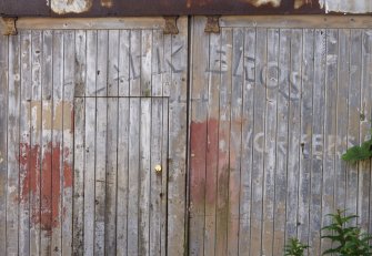 Detail of signage "CLARK BROS"