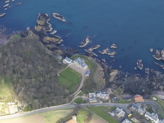 Oblique aerial view of Northfield House, taken from the SSW.