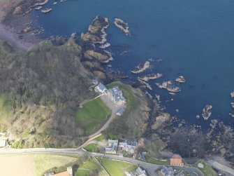 Oblique aerial view of Northfield House, taken from the SSW.