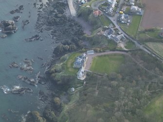 Oblique aerial view of Northfield House, taken from the NNW.