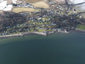 General oblique aerial view centred on the village, taken from the E.