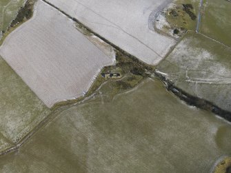 Oblique aerial view of the farmstead, from the SW.