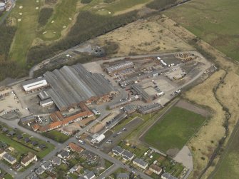 Oblque aerial view centred on the works, taken from the SW.