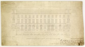 42 - 54 London Street
Elevation of corner between Broughton Street and East end of London Street
Entitled: 'Elevation of the Circular Corner as seen on a Straight Line'