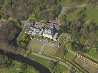 General oblique aerial view centred on Pollok House, Glasgow, taken from the S.