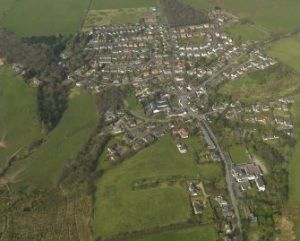 General oblique aerial view of the village, taken from the S.