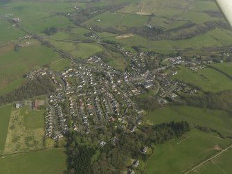 General oblique aerial view of the village, taken from the WNW.