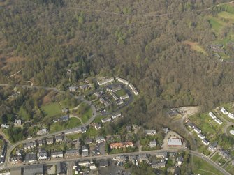 General oblique aerial view of the village, taken from the S.