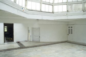 Interior. Ground floor, conservatory, view from NE showing original outside wall of hoouse