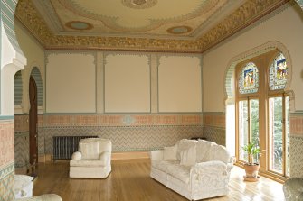 Interior. 1st floor, drawing room, view from W