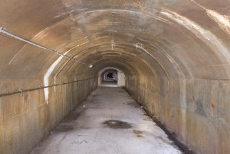 Interior, view to end of piping tunnel.