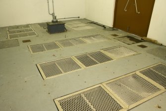 Interior NSWU 2 paraloft building showing airing vents to assist is parachure drying located in the floor.