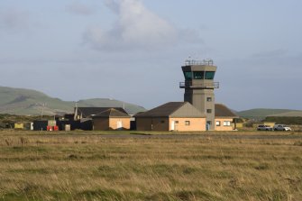 General view from W of Control tower and Met office.