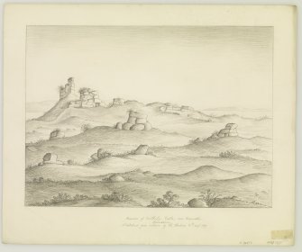 Sketch of ruins.