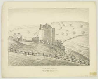 Neidpath Castle
South view
Insc: 'Nidpath Castle, South view.  Draw from nature by Alexr= Archer.  20th June 1836.  Edinburgh.'