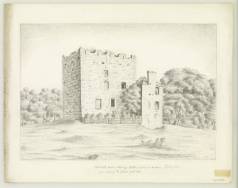 Drawing showing view from SW.