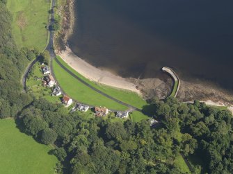 General oblique aerial view centred on the village, taken from the SW.