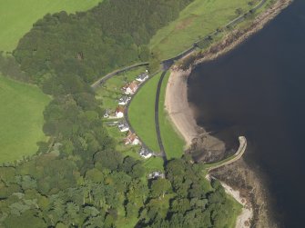General oblique aerial view centred on the village, taken from the S.