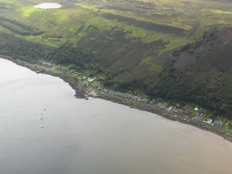 General oblique aerial view centred on the south part of the village, taken from the N.