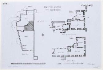 Block, ground and first floor plans.