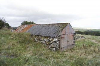 View of cart shed at The Corr, from west-south-west.