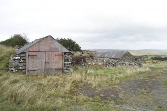 View of cart shed at The Corr, from south-west.