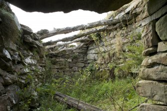 Interior view of north-east outbuilding at The Corr.
