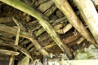 Detail of roof structure in workshop at The Corr.