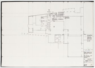 National Museum of the Libyan Arab Jamahiriya, Tripoli, Libya.
First floor plan west.  Layout of mechanical ventilation.