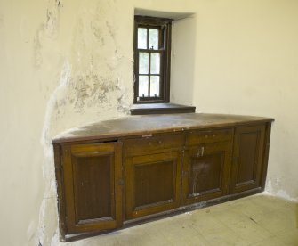 Interior. Ground floor. View of  turret room