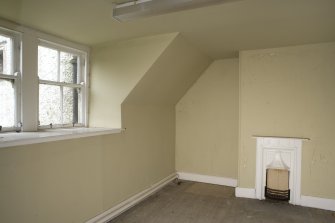 Interior. View of servants wing bedroom