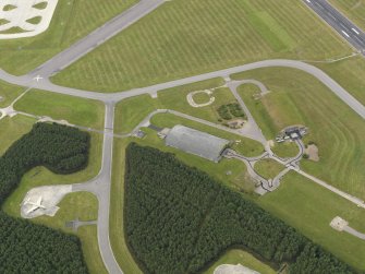 Oblique aerial view centred on SE dispersal, taken from the E.