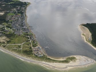 General oblique aerial view centred on the village, taken from the NW.