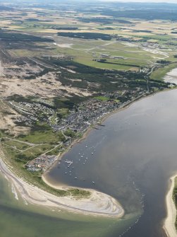 General oblique aerial view centred on the village, taken from the WNW.