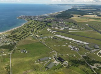 Oblique aerial view centred on the NW dispersal area , taken from the NW.